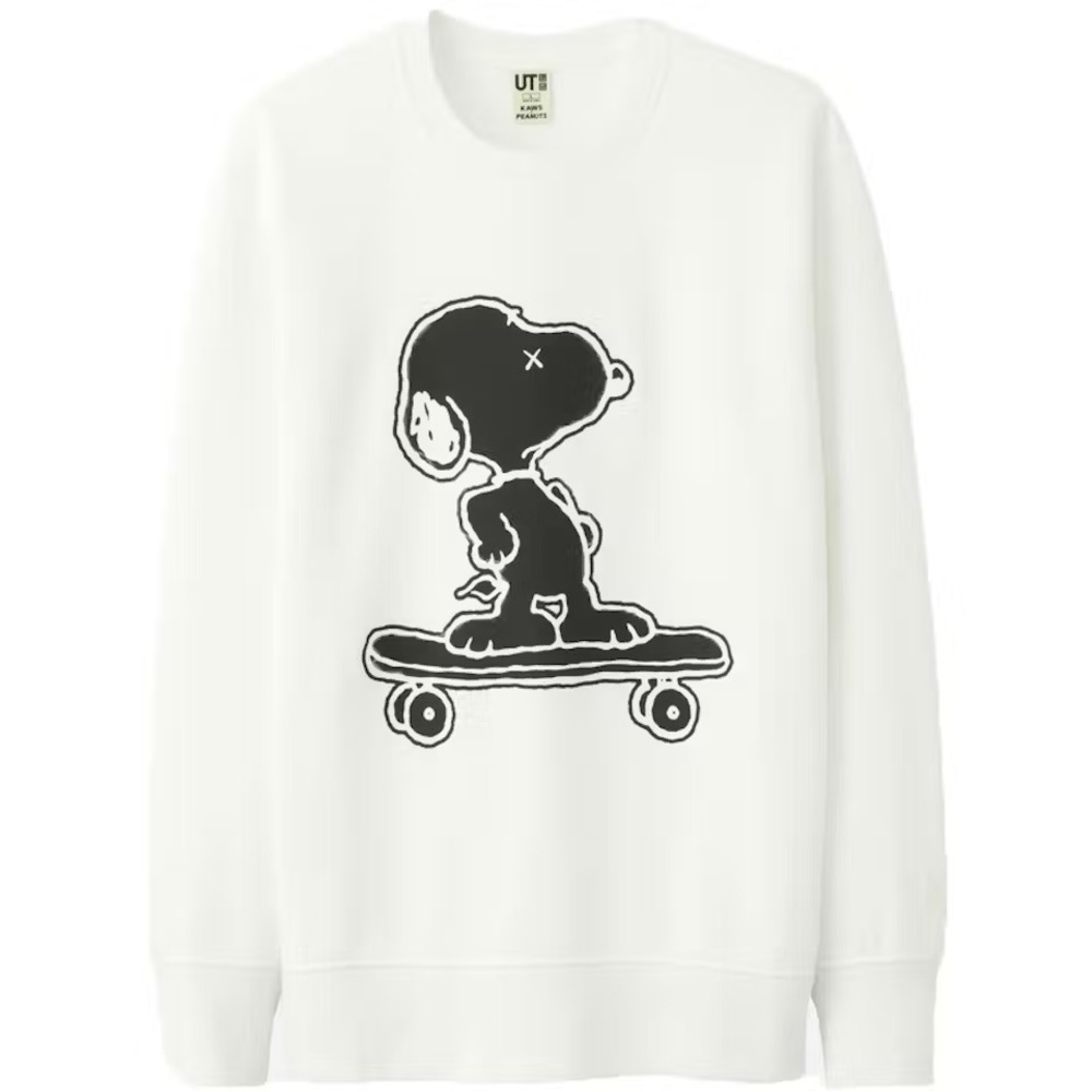KAWS x Uniqlo x Peanuts Snoopy Skateboarding Sweatshirt